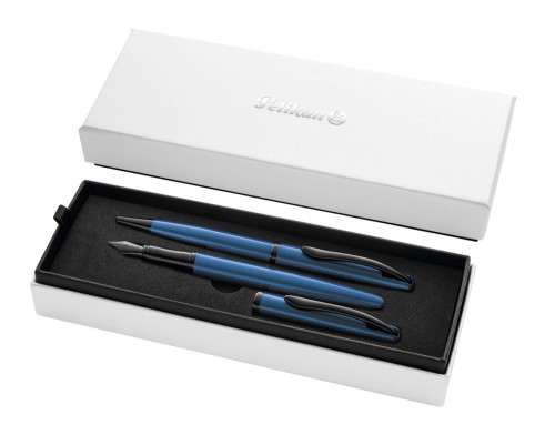 Zestaw Pelikan Jazz Noble Elegance: Pióro wieczne i długopis Aqua
