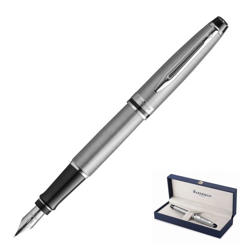 Pióro wieczne Waterman Expert Stalowy CT w eleganckim pudełku prezentowym