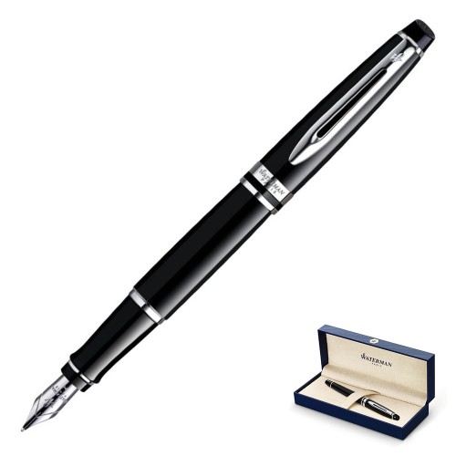 Pióro wieczne Waterman Expert Czarna Laka CT w eleganckim pudełku prezentowym