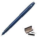 Pióro wieczne SHEAFFER Gift 100 Satin Blue PVD z widoczną stalówką.