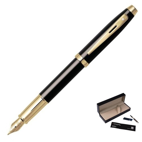Pióro wieczne SHEAFFER GIFT 100 czarny lakier+ złocenia