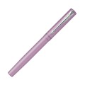Fioletowe pióro wieczne Parker Vector XL Lilac z chromowaną stalówką i przezroczystym uchwytem.