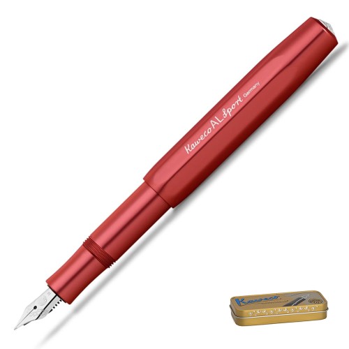 Pióro wieczne KAWECO AL SPORT Deep Red gotowe do pisania