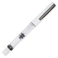 Zamkniete pioro wieczne Monteverde MP1 White Lotus boczny profil i czarny klips
