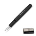 Srebrna stalówka rozmiar 250 w piórze Kaweco Original czarnym chromowanym
