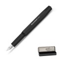 Srebrna stalówka rozmiar 060 w aluminiowym piórze Kaweco Original czarnym