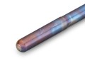 Ręcznie opalane pióro wieczne Kaweco Liliput Fireblue wykonane ze stali nierdzewnej o niebiesko-fioletowych odcieniach.