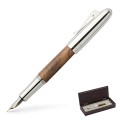 Pióro wieczne GRAF VON FABER-CASTELL MAGNUM Caucasian Walnut Wood z widoczną stalówką
