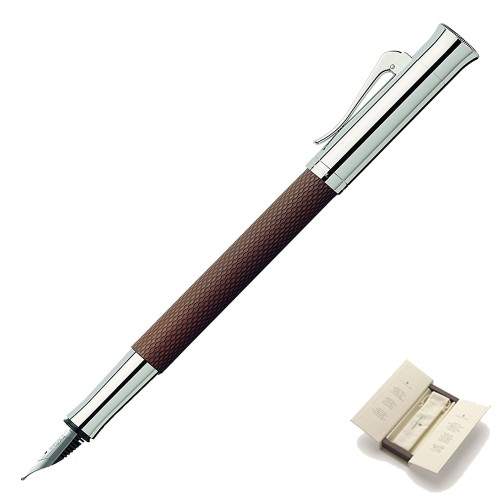 Pióro wieczne GRAF VON FABER-CASTELL Guilloche Cognac