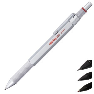 Multipen ROTRING 600 3w1 srebrny 0,5