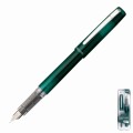Pióro PLATUNUM PREFOUNTE Dark Emerald z widoczną stalówką.