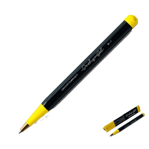 Długopis LEUCHTTURM1917 DREHGRIFFEL BAUHAUS EDITION Czarno/Cytrynowy