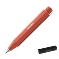 Pomarańczowy ołówek automatyczny Kaweco Skyline Fox 0,7 mm na białym tle.