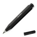 Czarny ołówek Kaweco Skyline Sport Clutch z grubym grafitem 3,2 mm, prezentujący swój charakterystyczny ośmiokątny korpus.