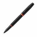 Pióro kulkowe Parker IM Professionals Flame Orange z matowym czarnym korpusem, pomarańczowymi pierścieniami i czarną skuwką