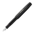 Pióro wieczne Kaweco Sport Calligraphy Black ze stalówką Twin z charakterystycznym podwójnym nacięciem.