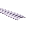 Zblizenie-na-detal-matowej-powierzchni-i-logo-dlugopisu-Pelikan-Ineo-Lavender