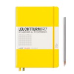 Notes LEUCHTTURM 1917  A5 Medium cytrynowy kratka