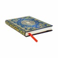 notes-paperblanks-silk-sky-mini-linia-widok-z-boku-grzbiet-czerwona-zakladka-tasiemkowa