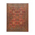 Tylna okladka ekskluzywnego notesu Paperblanks War of the Roses z symetrycznym wzorem renesansowych tloczen i zlocona rama.