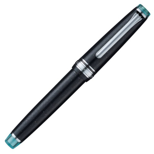 Pióro wieczne Sailor Professional Gear Slim Celestial Outflow 14K F zamknięte z widocznym klipsem