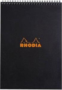Notes Rhodia Classic A4 Black linia - kołonotatnik