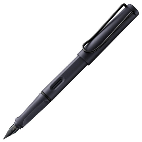 Pióro wieczne Lamy Safari Steel Black z klipsem w kolorze czarnej stali