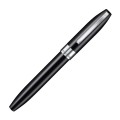 Zamknięte pióro kulkowe Sheaffer Legacy Glossy Black w czarnym lakierze ułożone pionowo.