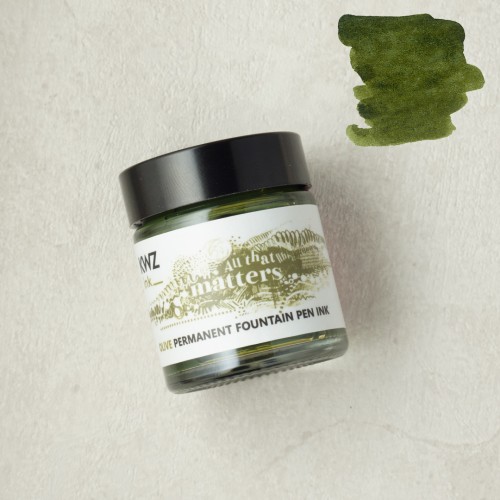 Atrament KWZ Ink Pigment Olive 27ml nowosc wodoodporny do szkicowania i piora wiecznego
