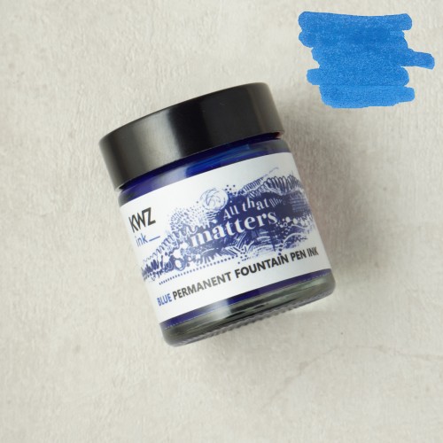 Atrament KWZ Ink Pigment Blue 27ml nowosc wodoodporny do szkicowania i piora wiecznego