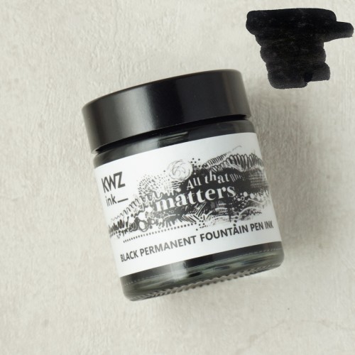 Atrament KWZ Ink Pigment Black 27ml nowosc wodoodporny do szkicowania i piora wiecznego