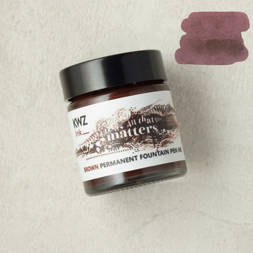 Atrament KWZ Ink Pigment Brown 27ml nowosc wodoodporny do szkicowania i piora wiecznego