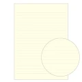 Arkusz kremowego papieru w kratkę 5 mm z notatnika Apica Premium CD