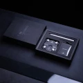 Srebrny długopis Novium Hoverpen Classic Starlight Silver w czarnym pudełku prezentowym z akcesoriami