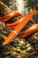 Pióro wieczne Diplomat VIPER Guilloche Orange z giloszowanym korpusem i magnetyczną skuwką