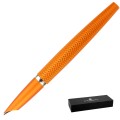 Pióro wieczne Diplomat VIPER Guilloche Orange z giloszowanym korpusem i magnetyczną skuwką