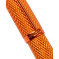 Pióro wieczne Diplomat VIPER Guilloche Orange z giloszowanym korpusem i magnetyczną skuwką
