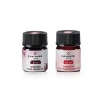 Dwa flakoniki atramentu zapachowego Sheaffer o pojemności 10 ml o zapachu róży Burgundy Rose i truskawki Crimson Red