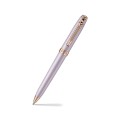 Kompaktowy długopis Sheaffer Prelude Mini Emily in Paris w odcieniu satynowego, pudrowego różu z wykończeniami w kolorze różowego złota.