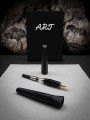 demontowane pióro wieczne ART z sekcją, konwerterem do atramentu oraz skuwką.