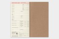 Strona z kartą informacyjną pasażera Departure Card we wkładzie Traveler’s Notebook Regular