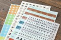 Zestaw arkuszy naklejek indeksujących, harmonogramu i kalkomanii