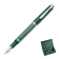 pioro-wieczne-pelikan-souveran-m815-metal-striped-green-otwarte