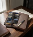 Etui na 12 pior wiecznych Sheaffer brazowe z wysuwana tacka