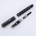 Pióro wieczne Monteverde Innova Matte Carbon Gun Metal z odsłoniętym tłoczkiem
