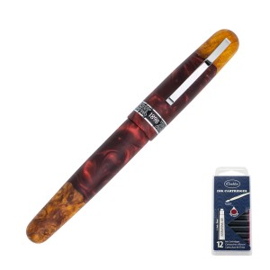 Pióro wieczne CONKLIN 1898 SPECTRA Fusion Red + naboje - Edycja limitowana 