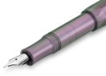 srebrna stalowka i sekcja piora kaweco lunar sport shadow purple