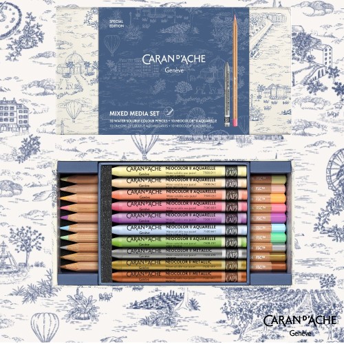 zestaw-mixed-media-caran-d-ache-toile-de-jouy-kredki-i-pastele