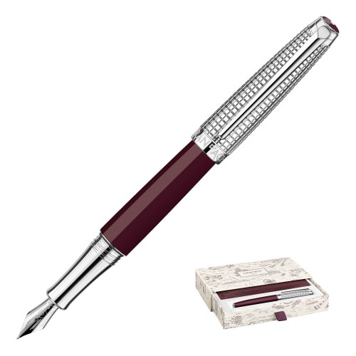CDCC4799-026 Caran d'Ache pióro wieczne Leman XMAS26 Toile De Jouy z etui, bordo-04.jpg
