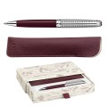 CDCC4789-026 Caran d'Ache długopis Leman XMAS26 Toile De Jouy z etui, bordo-02.jpg